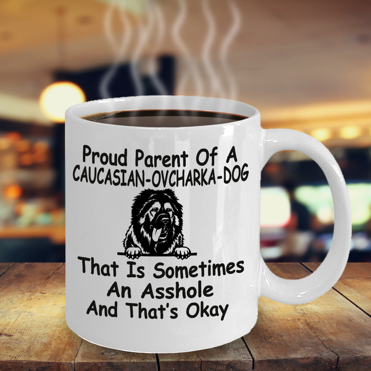 Caucasian Ovcharka Dog,Caucasian Ovcharka,Caucasian Shepherd Dog,Cups,Mug