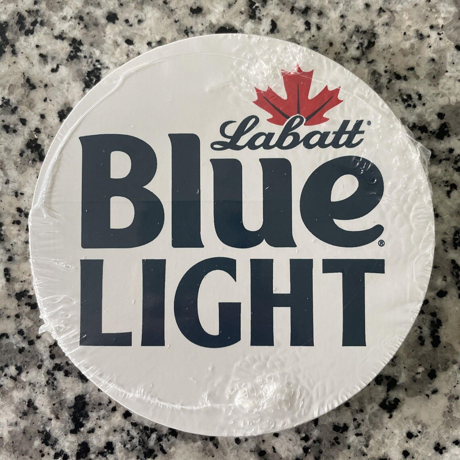 LABATT BLUE LIGHT 4” Round Sticker White craft beer brewery brewing
