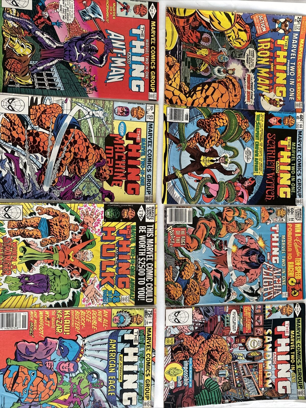 Marvel Two-In-One Lot of 8 #12 66 84 86 87 93 Annual 5 Annual 6 (Marvel)