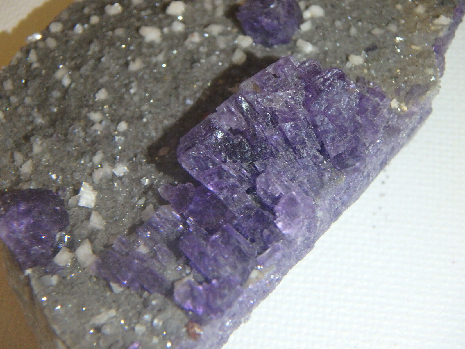 Elmwood Purple Fluorite Druze on Matrix Tennessee 3.1 oz