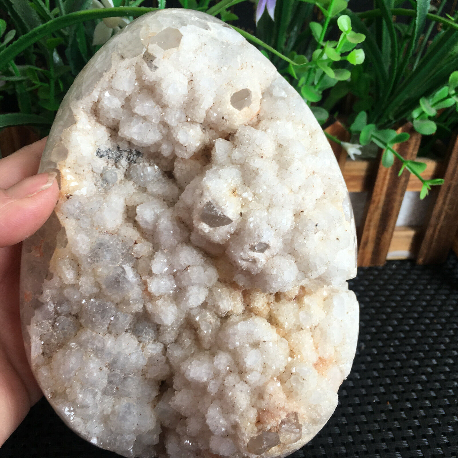 1640g Naturally polished agate crystal cluster specimens can be cure ms231