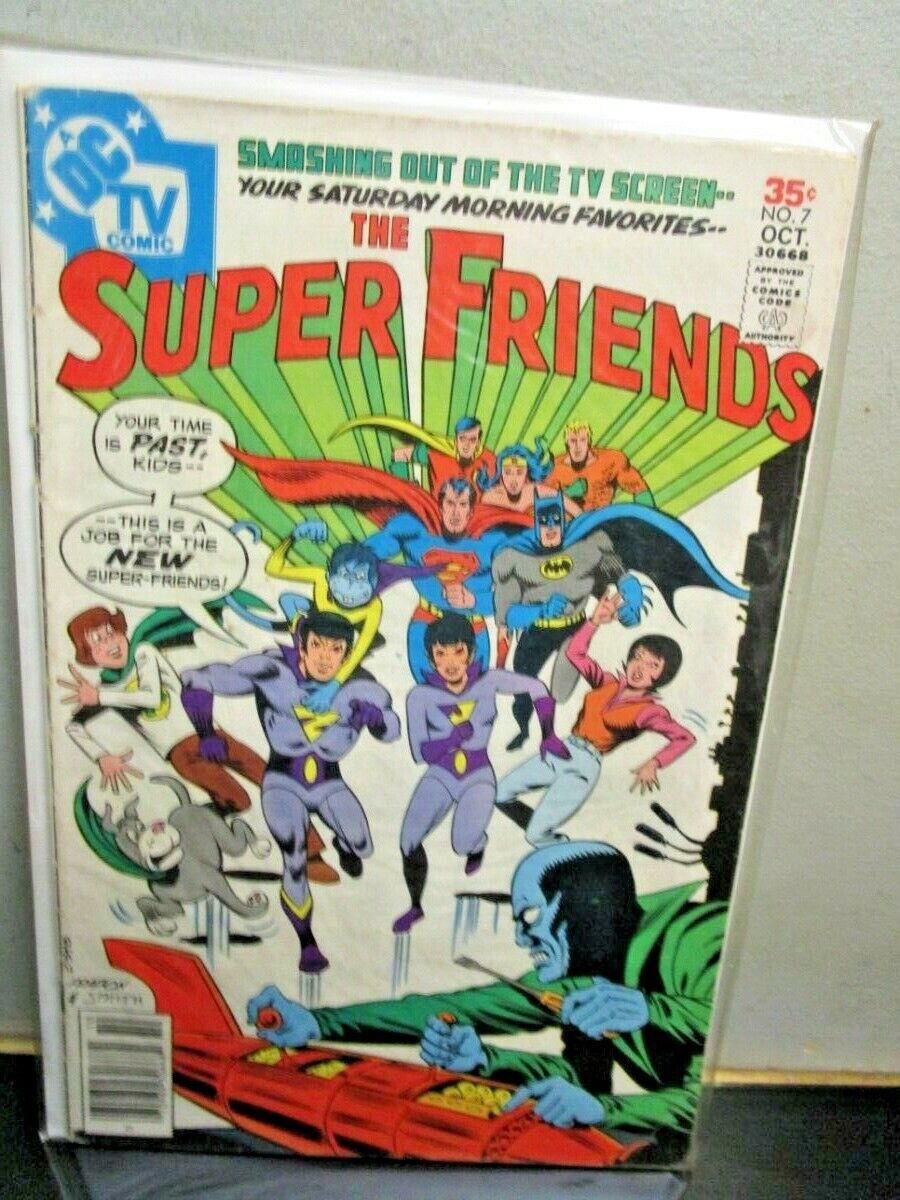 The Super Friends #7 1st Appearance Wonder Twins 1977 DC Comics