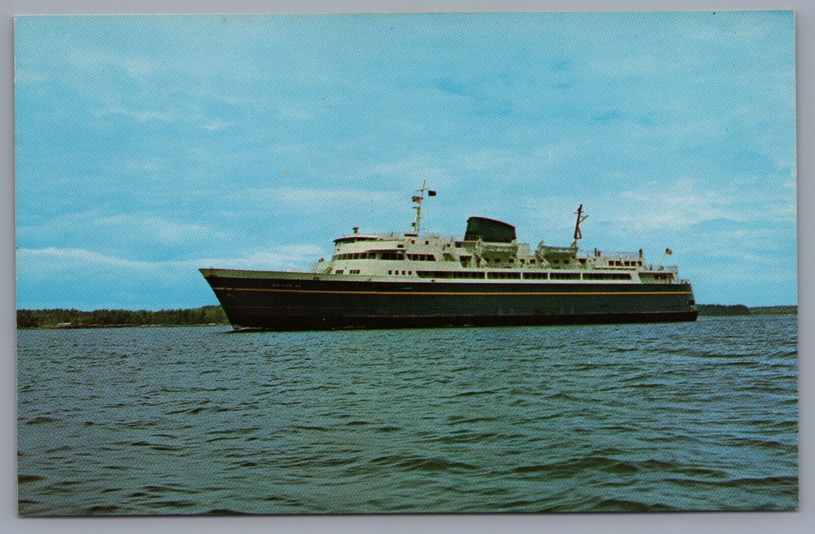 Prince Rupert Harbor Alaska Ferry Ship Boat Vintage Photo Postcard Travel Ocean