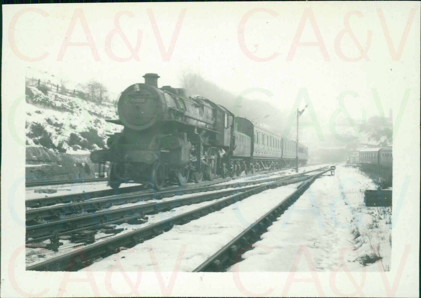 1963 LMS 4MT 2-6-0 43080 Pulls into New Basford w/ 2:13 To Derby Friargate