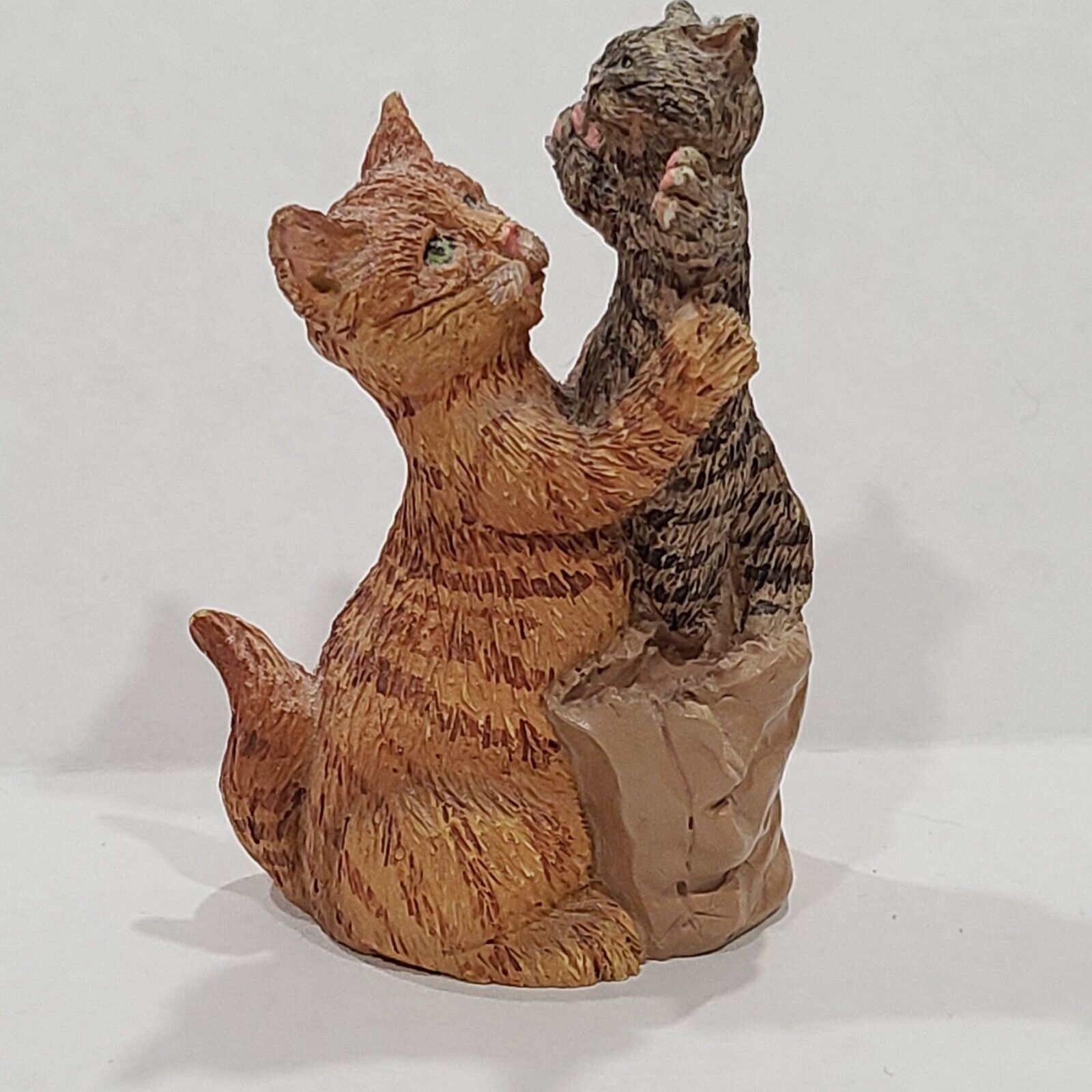 Creations by Carole, Mother and Kitten Kitty Figurine
