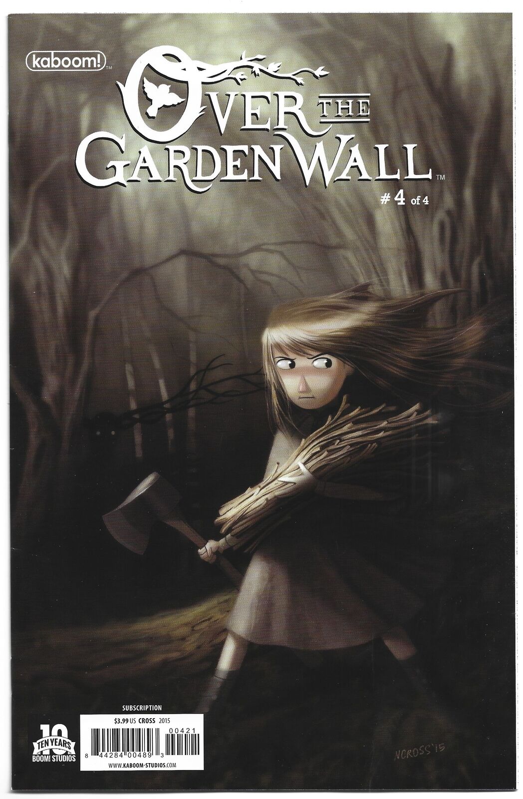 Over the Garden Wall #4 Nick Cross B Cover Variant Boom 2015 VF/NM