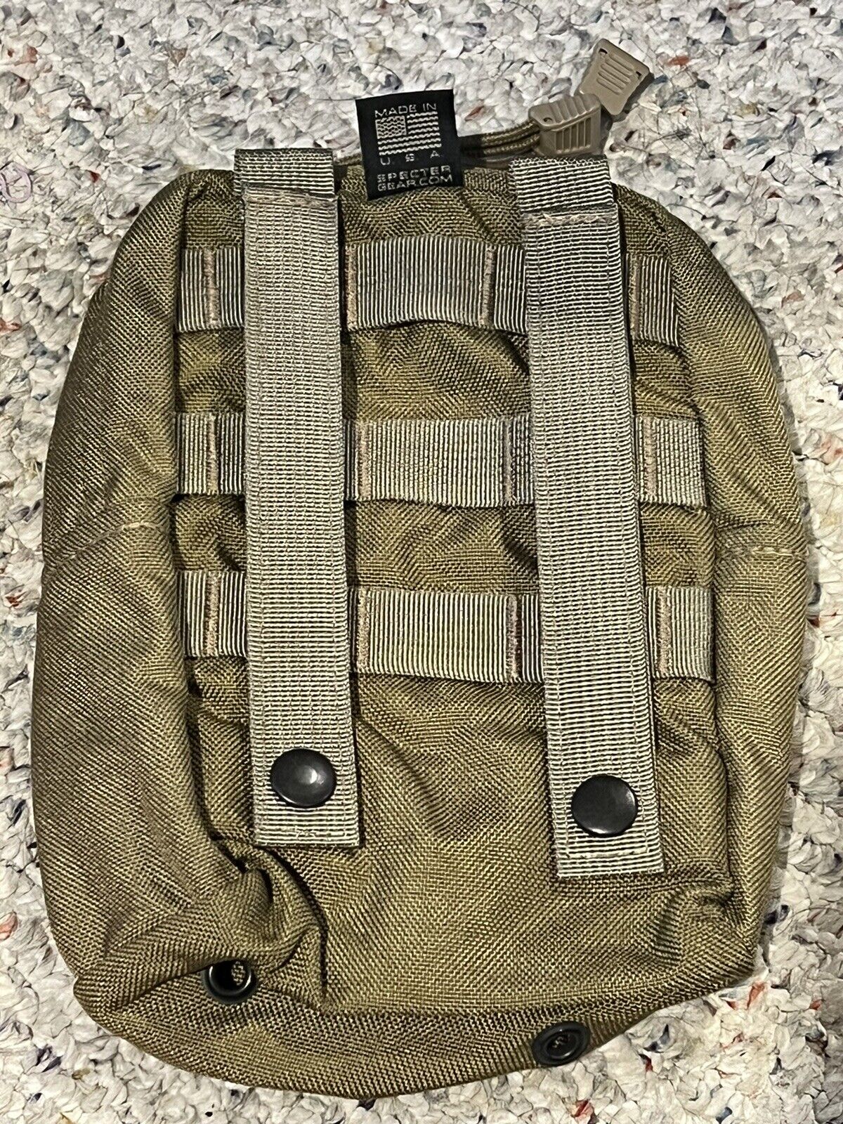 NEW Specter Gear Medium Vertical MOLLE Utility Pouch Color:COYOTE: Made In USA