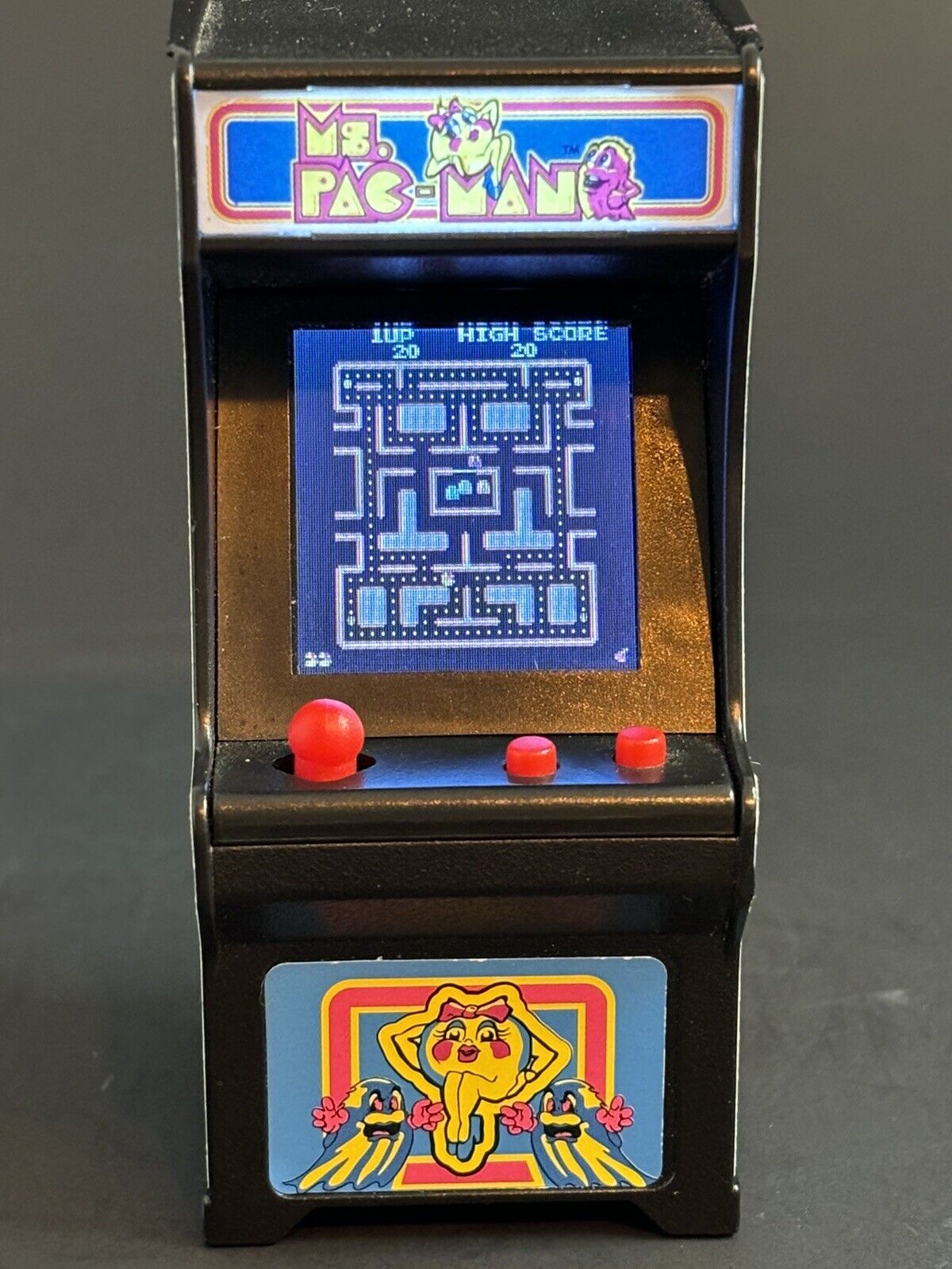 Ms Pacman Mini Arcade Keychain Real Game Play Working