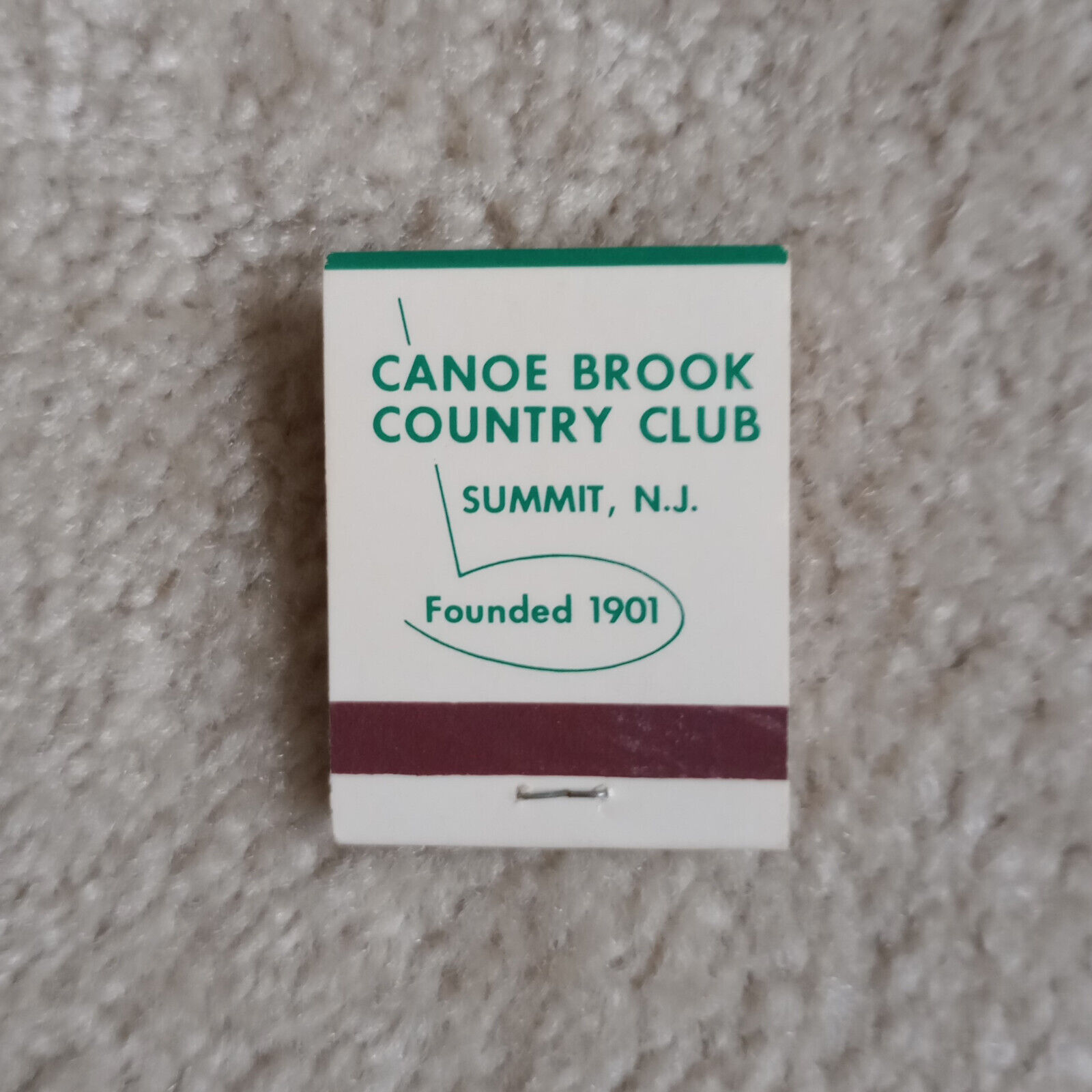 Vintage Canoe Brook Country Club CBCC Summit NJ Matchbook