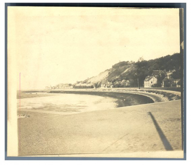 France, Houlgate, Beuzeval, View taken at the mouth of the Dives Vintage s
