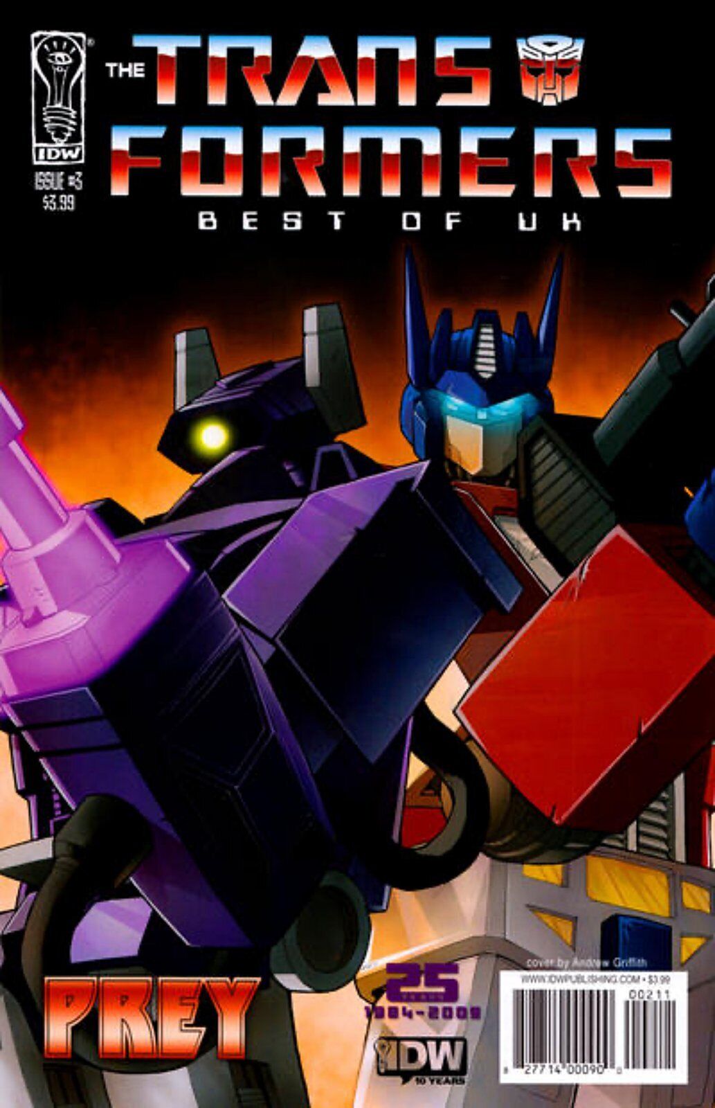 Transformers: Best of UK - Prey #3 (2009) IDW
