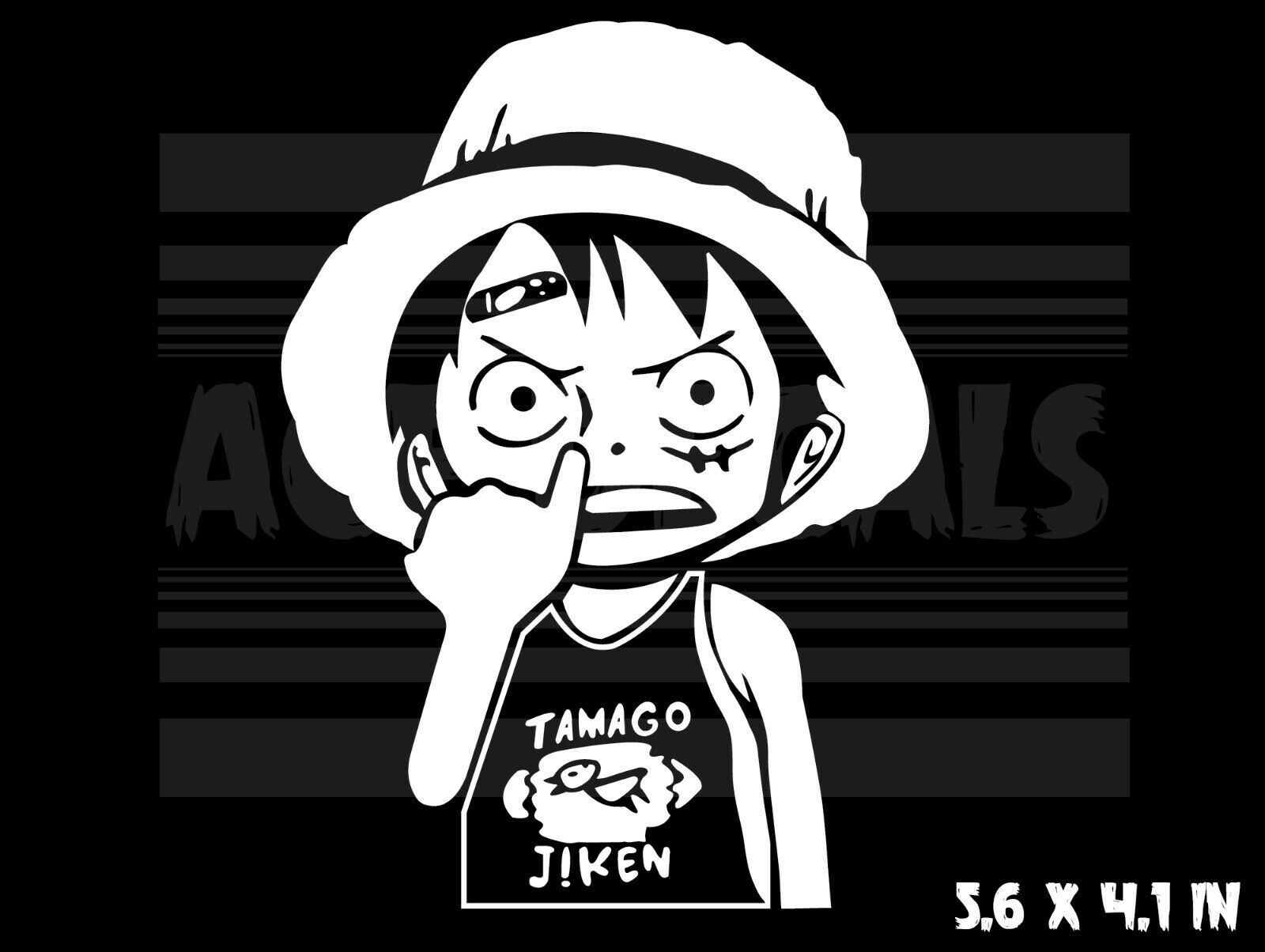 One Piece - Luffy - Funny - Anime Laptop Car Vinyl decal sticker 