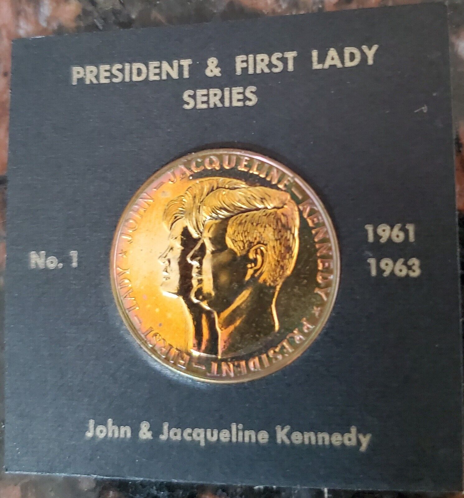 1963 John & Jacqueline Kennedy Token No1 President & First Lady Series