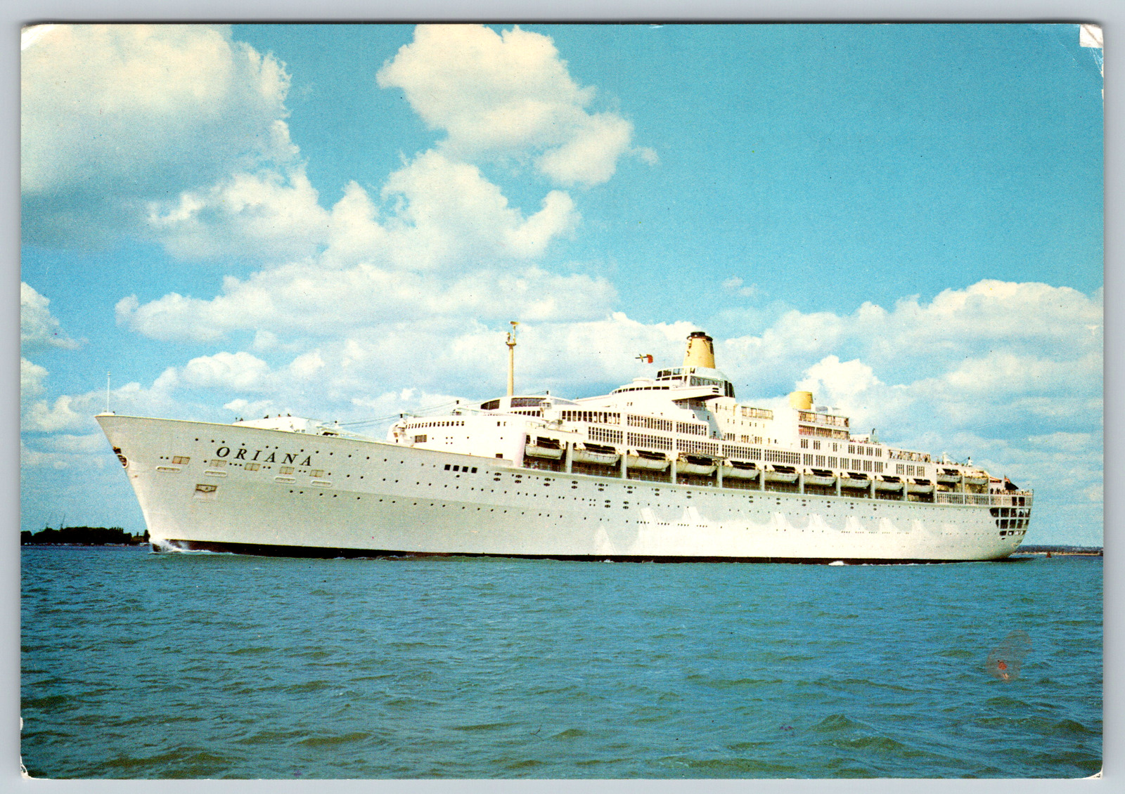 Oriana PO Curise Ship Boat Vessel Vintage Postcard