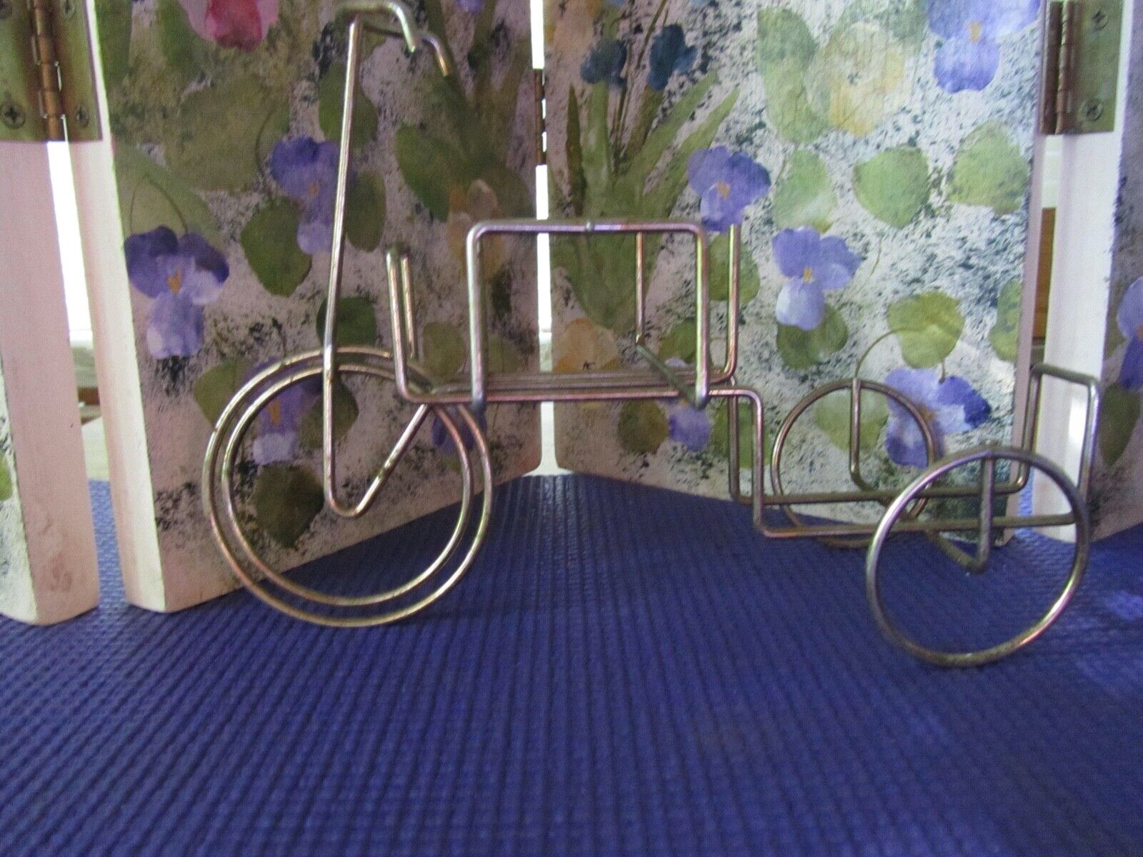 Vintage Mid Century Bicycle Condiment Holder Metal        