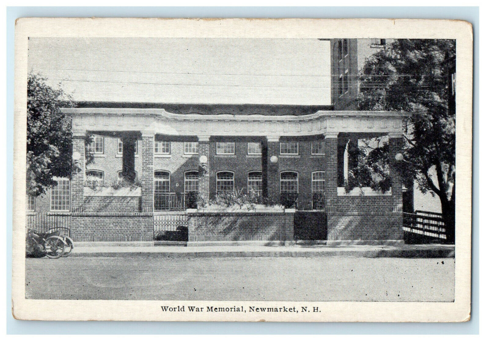 c1920s World War Memorial Newmarket New Hampshire NH Unposted Postcard