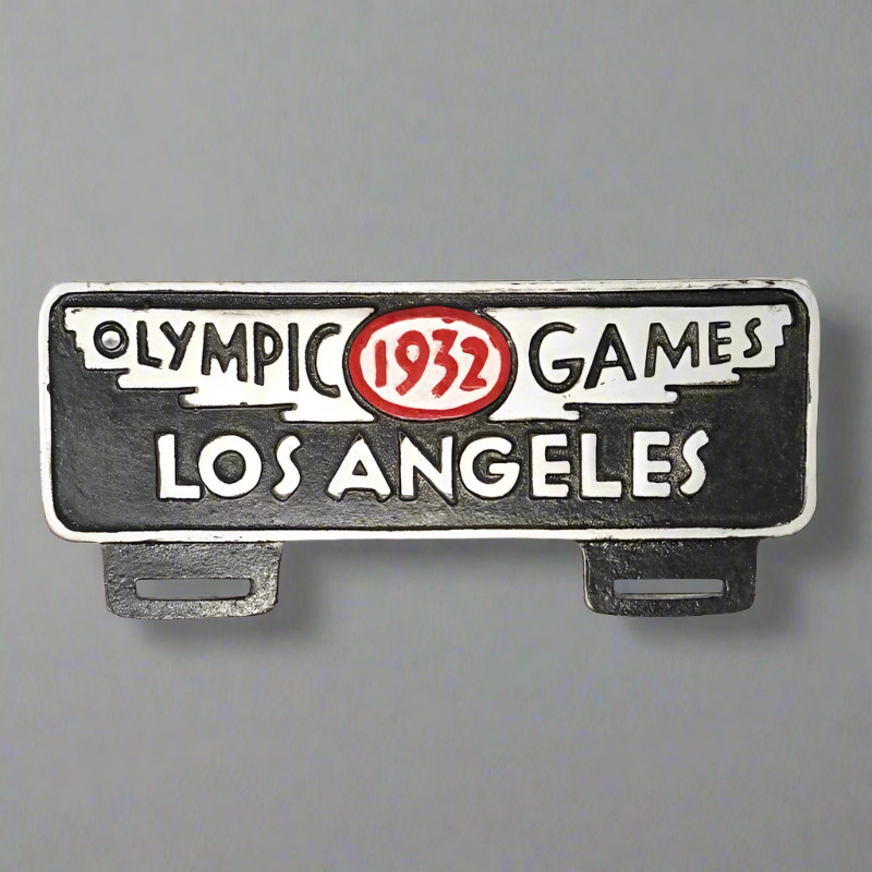 Olympic Games 1932 Los Angeles License Plate FOB Topper (11\