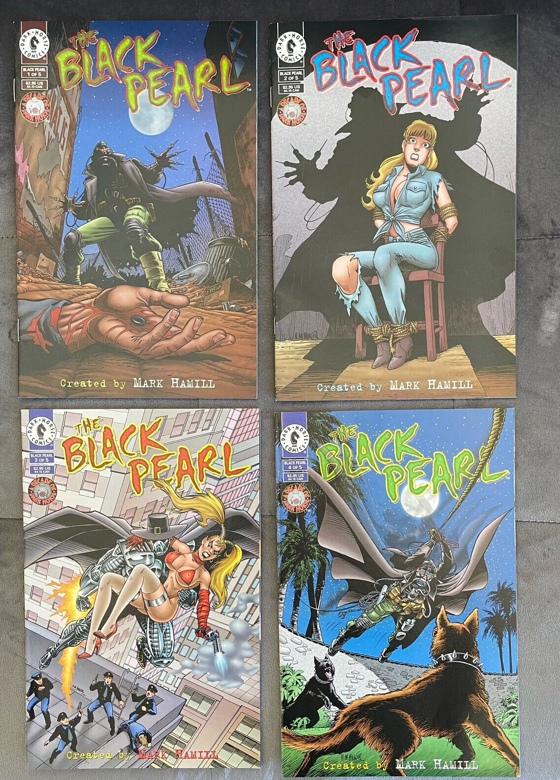 Black Pearl Issues #1, 2, 3, and 4 (Dark Horse 1996) by Mark Hamill VF/NM
