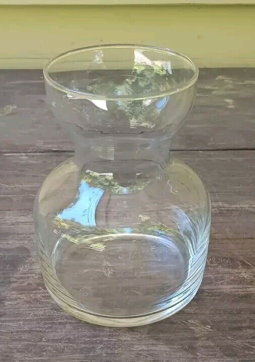 Vintage Clear Glass Hyacinth Flower Bulb Starter Vase