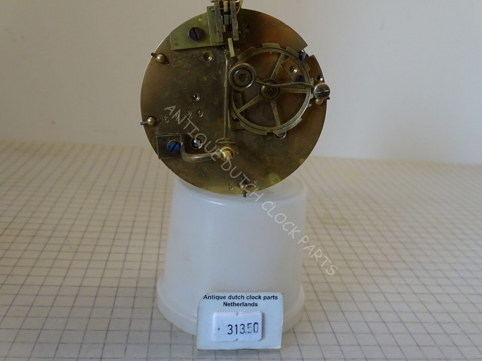 FRENCH UNMARKED CLOCKWORK OVERHAULED IN EXCELLENT WORKING CONDITION