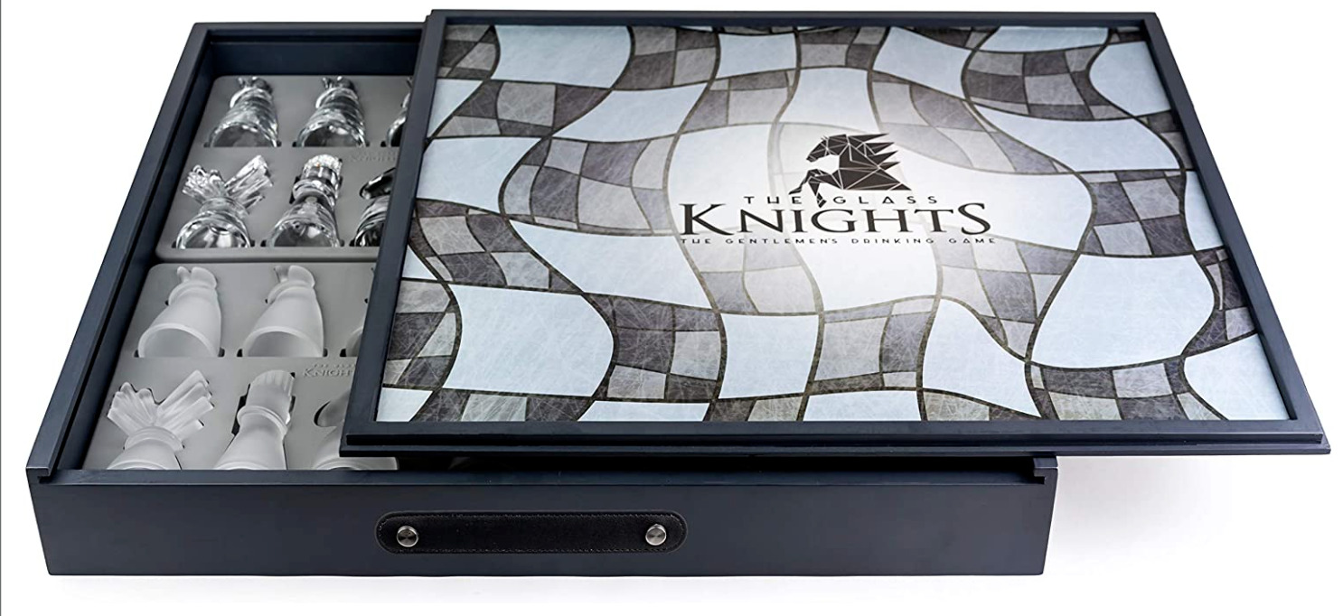 The Glass knights Gentlemens Drinking Game (Space grey) Brand New-Clearance