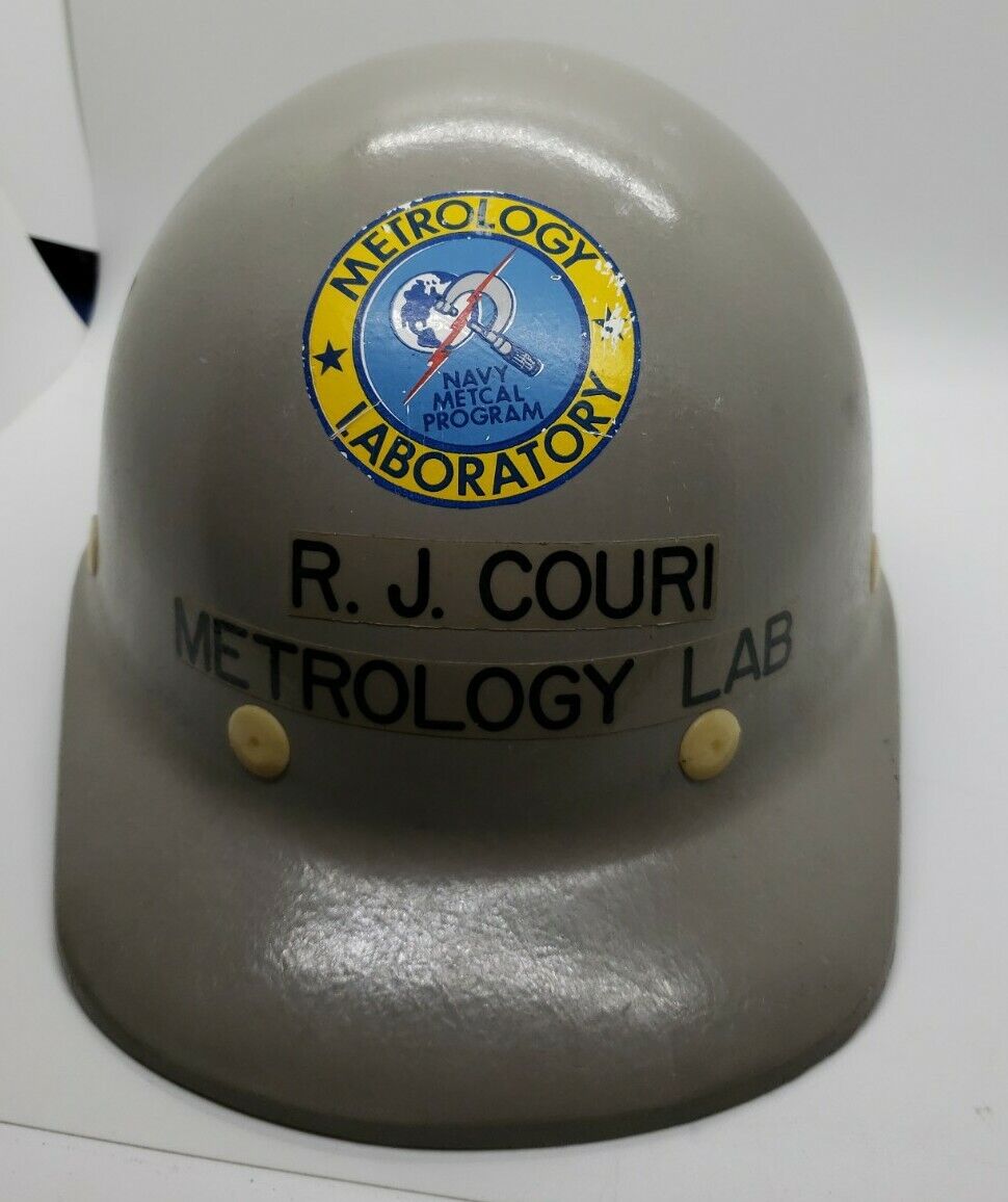 Vintage NAVY METCAL Metrology Lab HARD HAT High Frequency Microwave Calibration