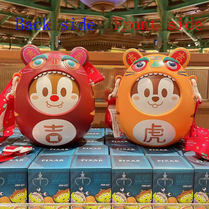 2022 Disney Exclusive New Year Chip Dale Popcorn Bucket Shanghai Disneyland