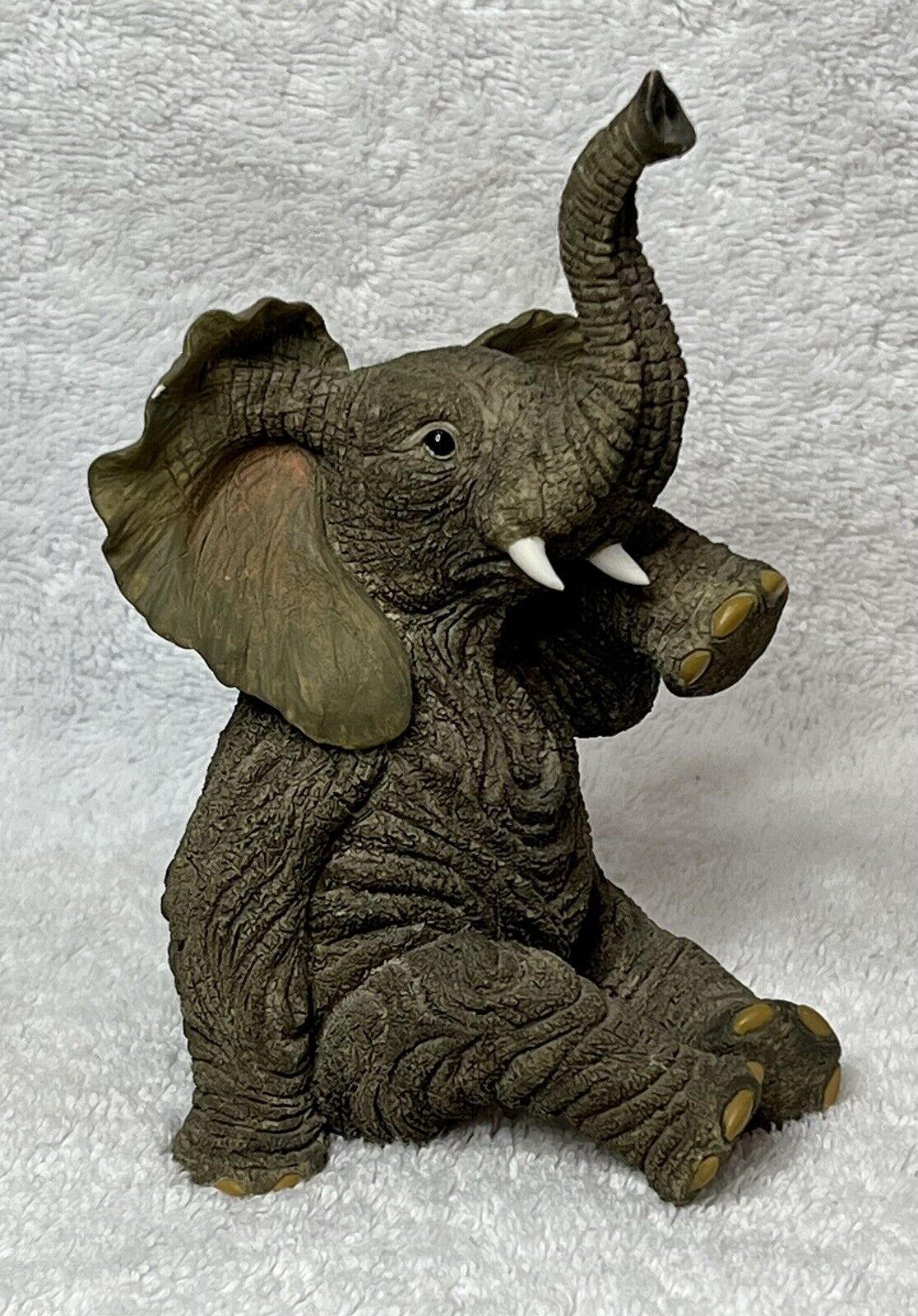 Vtg Lenox Elephant Shelf Sitter 1997 Tears Of Joy Trunk Raised Upward Good Luck