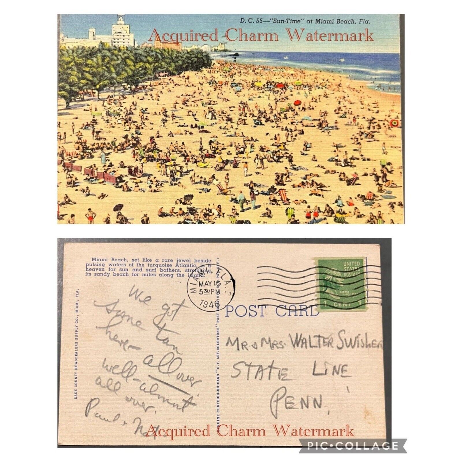 Vintage Postcard, D.C. 55-\