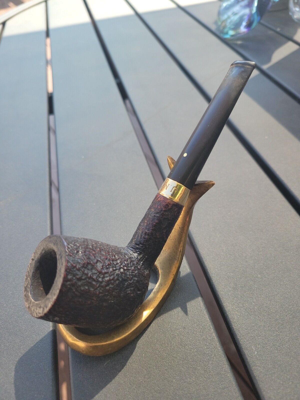 Smoking Pipe - STANWELL REGD.№ 969-48  Hand Made Denmark 14k Gold Band
