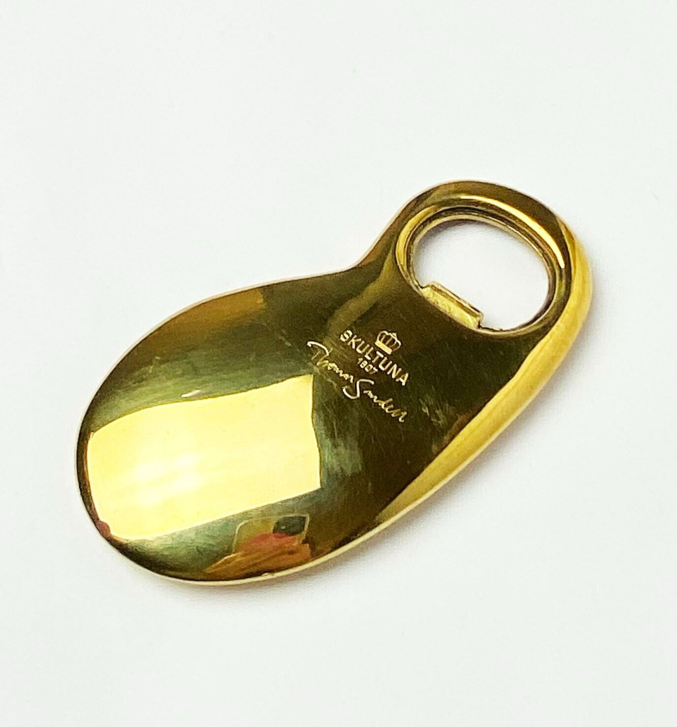 [ SKULTUNA 1607 ] GOLD TONE Sculpted Bottle Opener 100% Brass