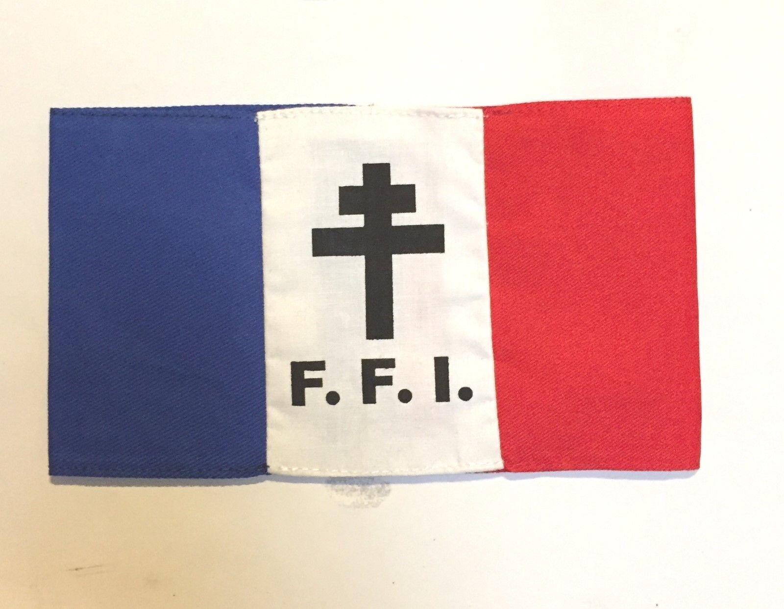 FREE FRENCH ARMY FFI  FRENCH RESISTANCE Armband SCREEN PRINTED TRI
