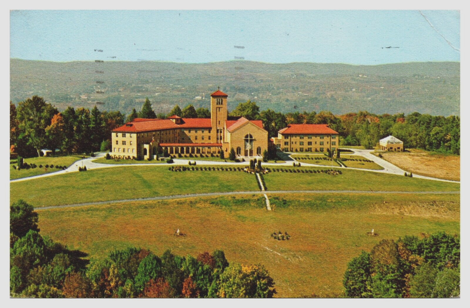 Mount Alvernia Seminary Wappingers Falls NY New York 1965 Posted Chrome Postcard
