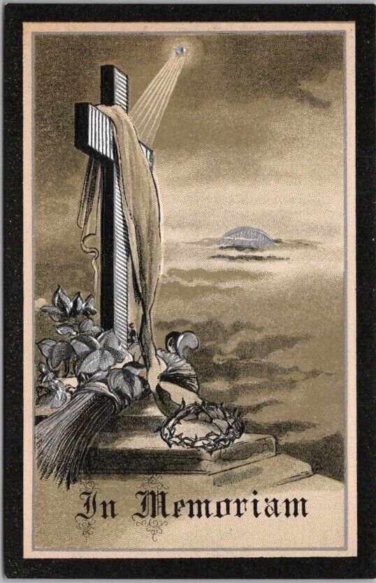 1910s RELIGIOUS Embossed Greetings Postcard \