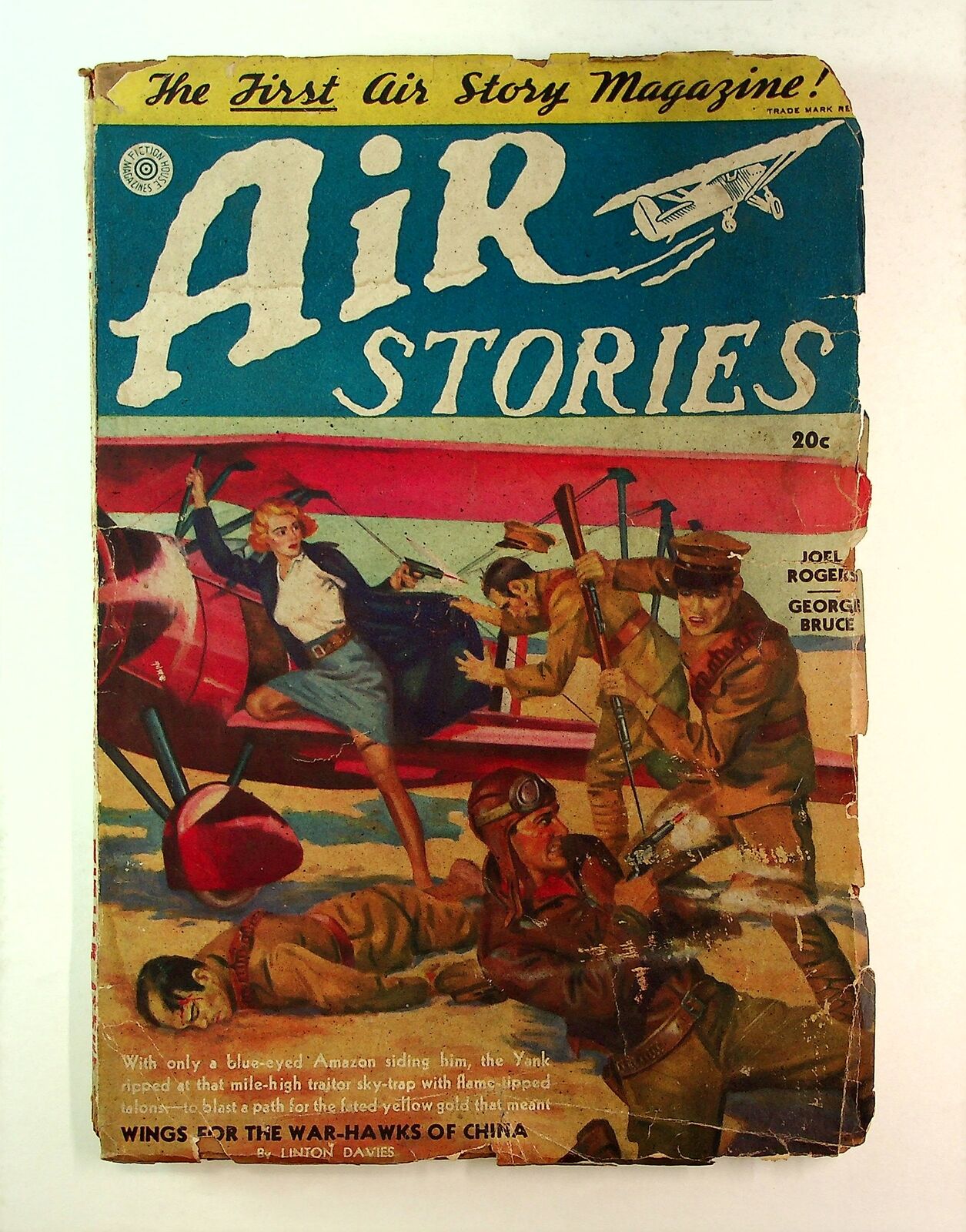 Air Stories Pulp Dec 1937 Vol. 5 #10A GD- 1.8 Low Grade
