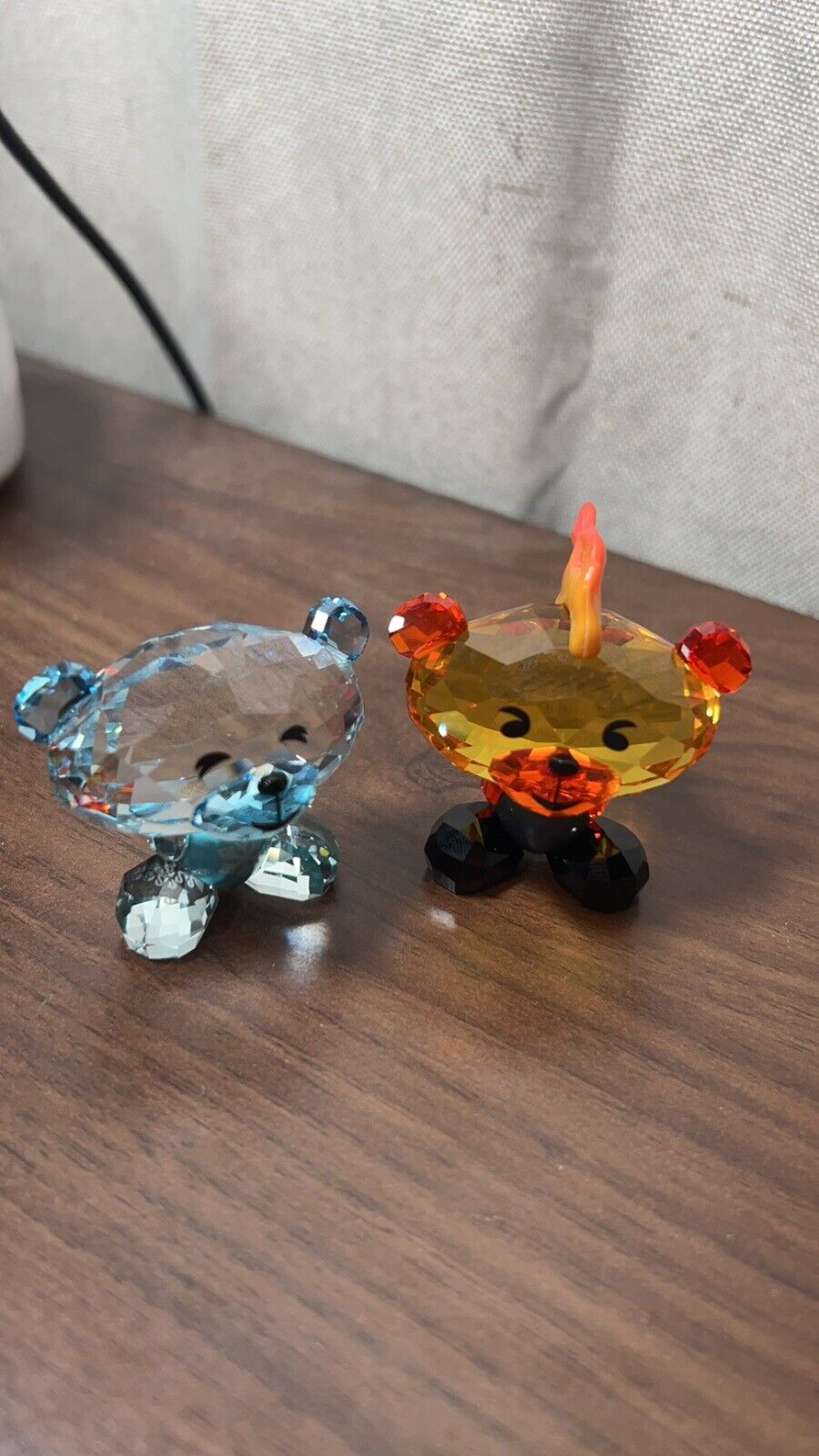 Swarovski Bo Bear Fire & Ice RARE NIB Crystal Figurines #5004494