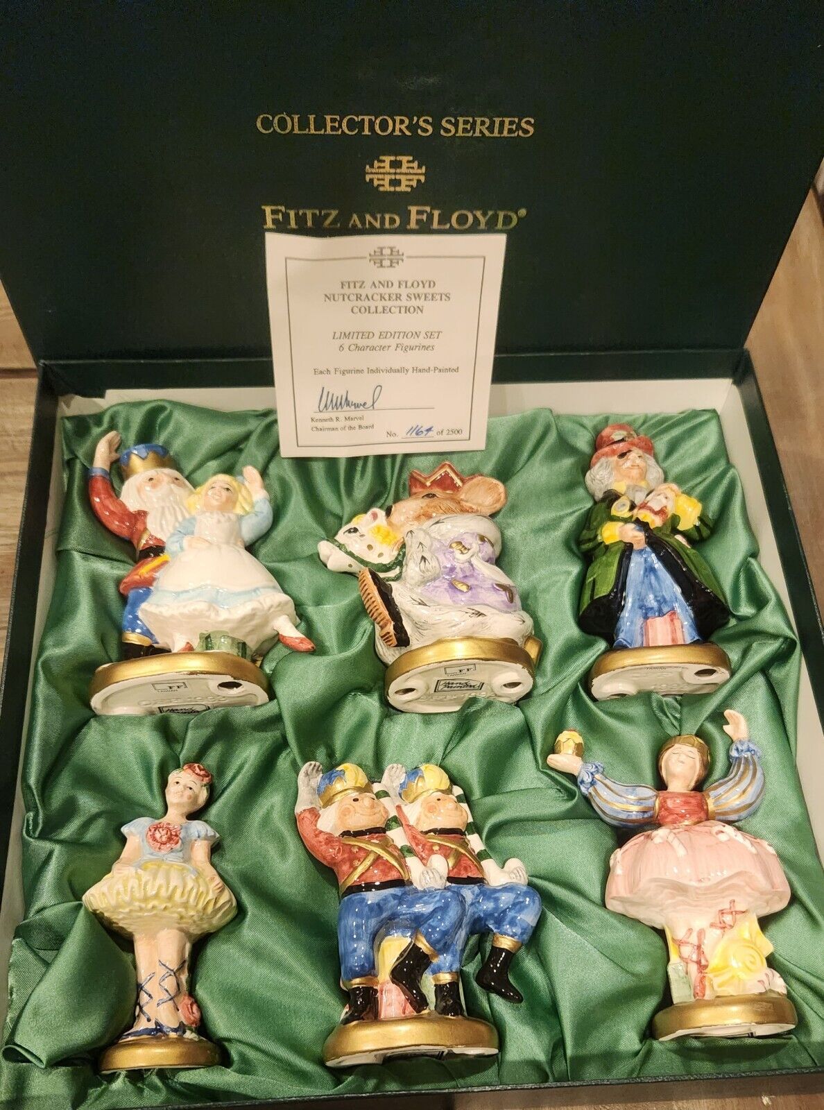 Fritz & Floyd 6 Piece Nutcracker Sweets Figurine Collector's SeriesHandpainted 