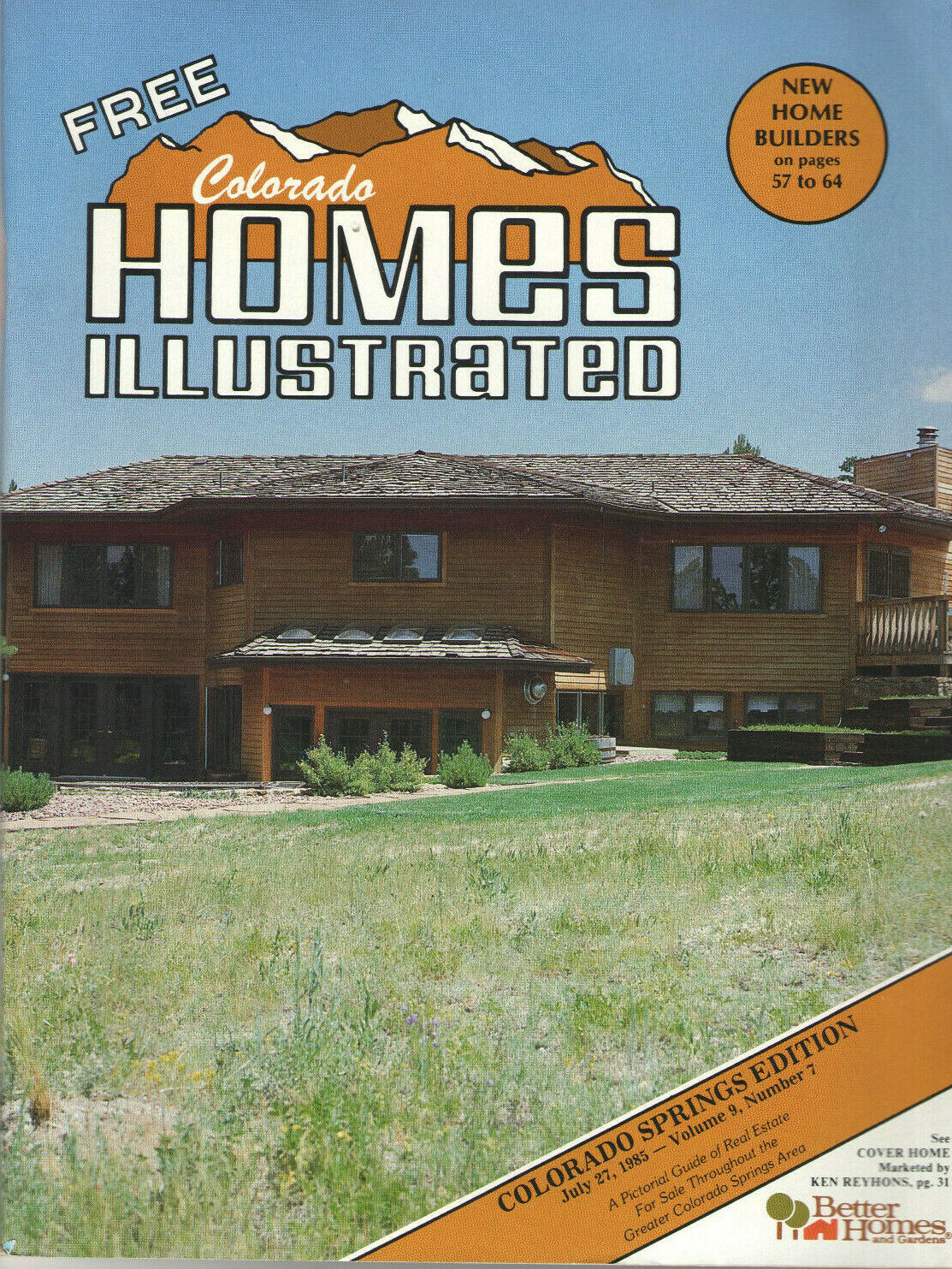 VTG 1985 COLORADO SPRINGS \'HOMES ILLUSTRATED\' REAL ESTATE MAGAZINE PICS &PRICES
