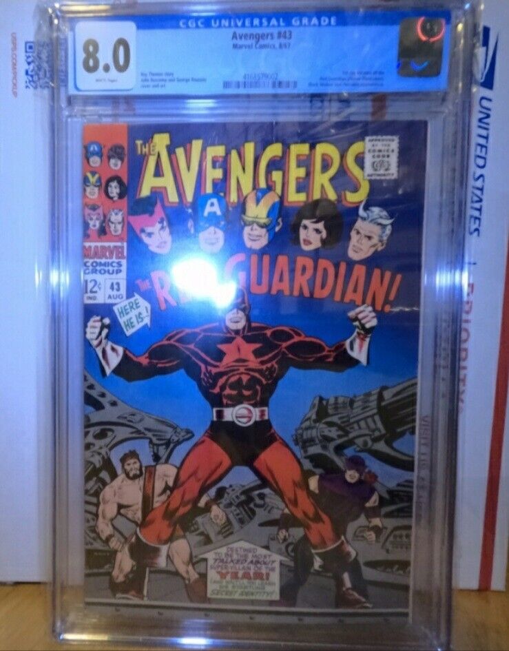 Avengers #43 cgc 8.0 1967 1st appearance of red guardian