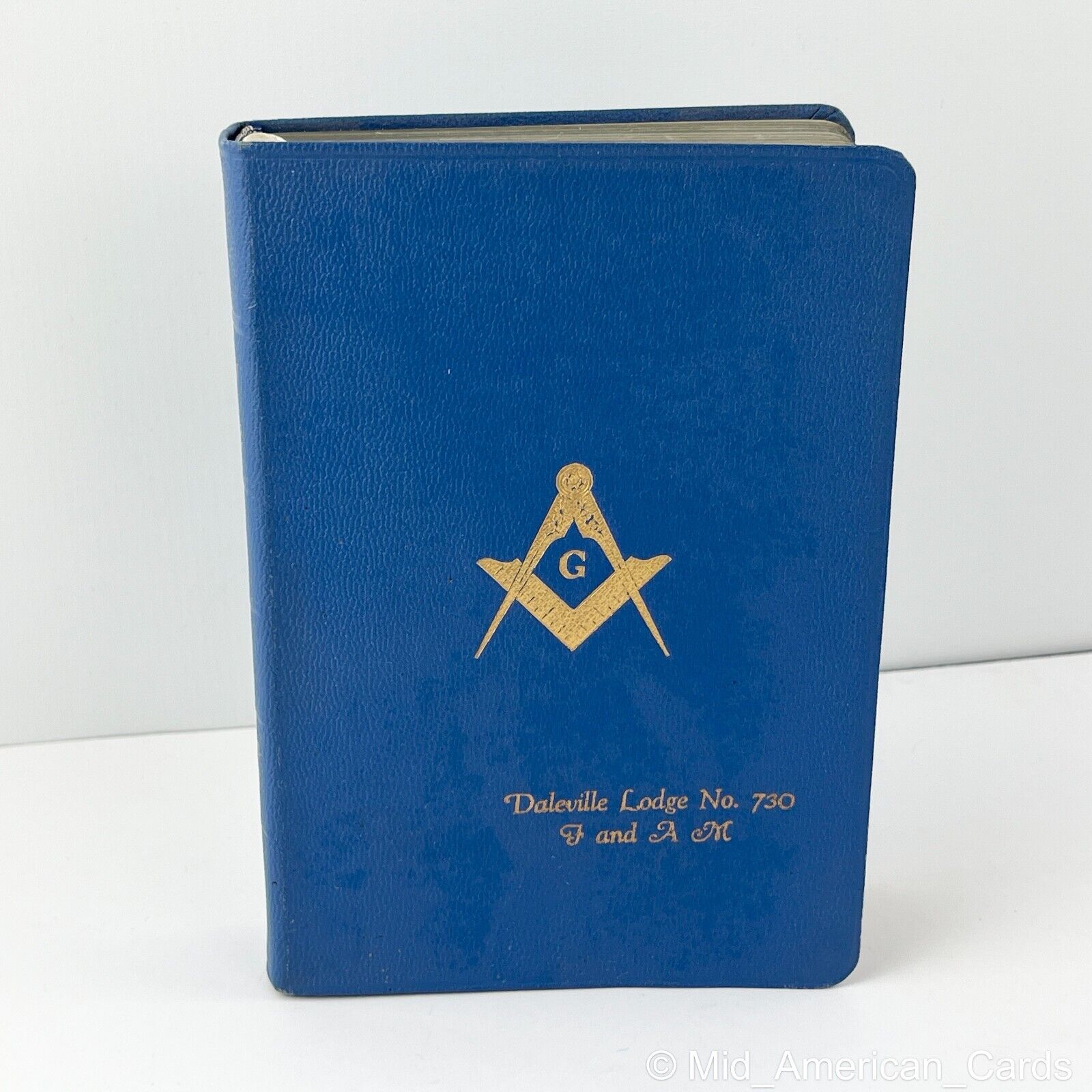 Holy Bible Masonic Edition 1957 Holman Blue Temple Illustrated Personalized