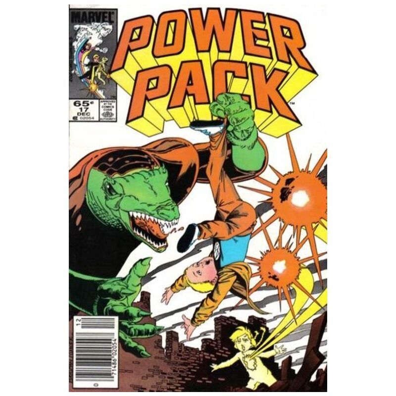 Power Pack (1984 series) #17 Newsstand in Very Fine condition. Marvel comics [w~