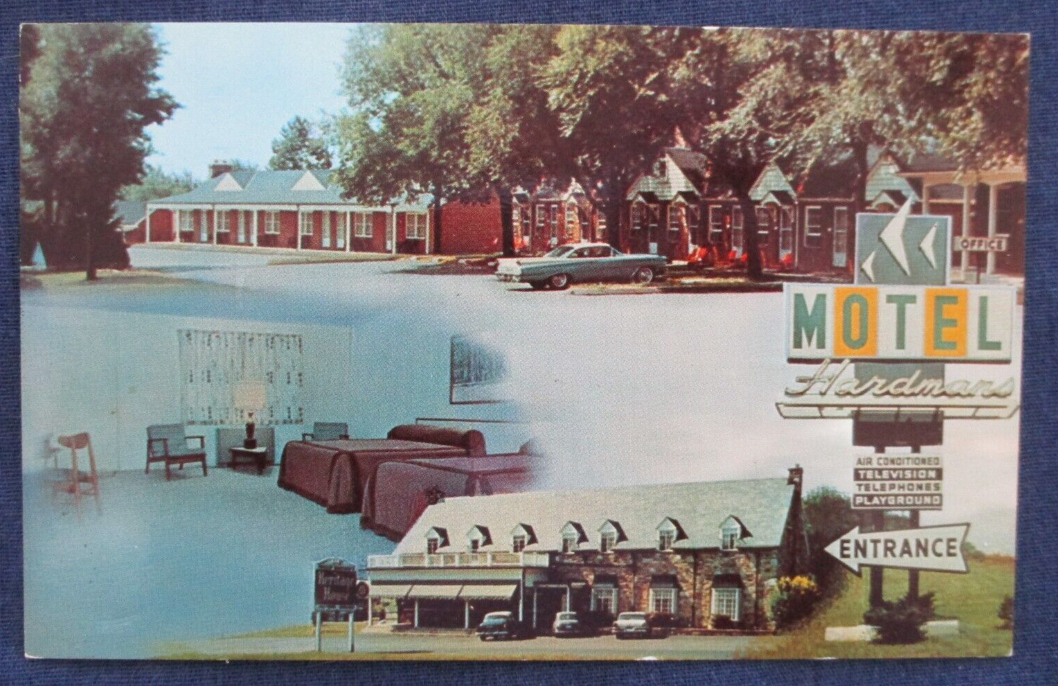 ca1960 Ellicott City Maryland Hardman\'s Hotel Multi View Postcard