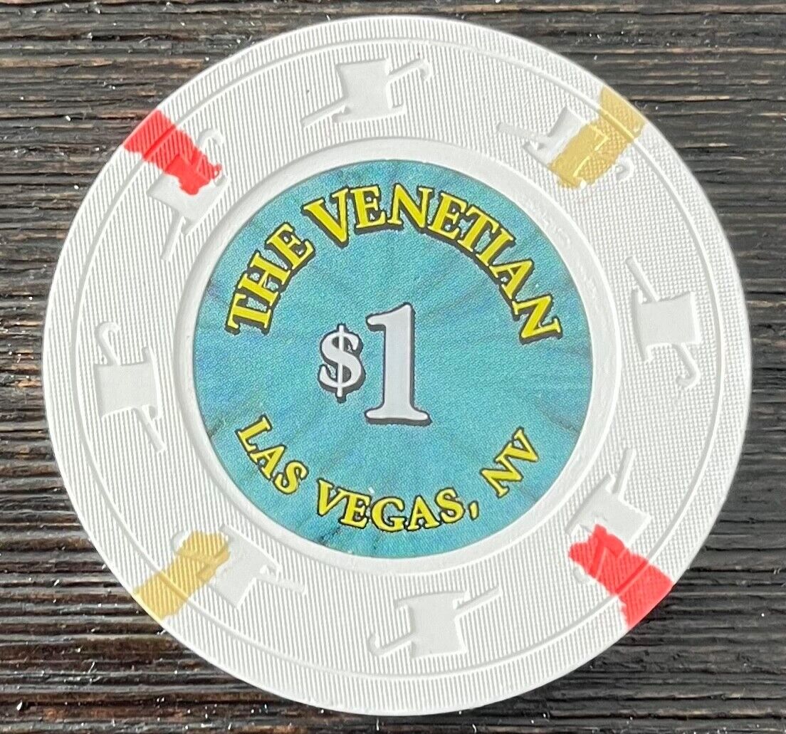 The Venetian Hotel Casino The Strip Las Vegas Nevada Current $1 Casino Chip