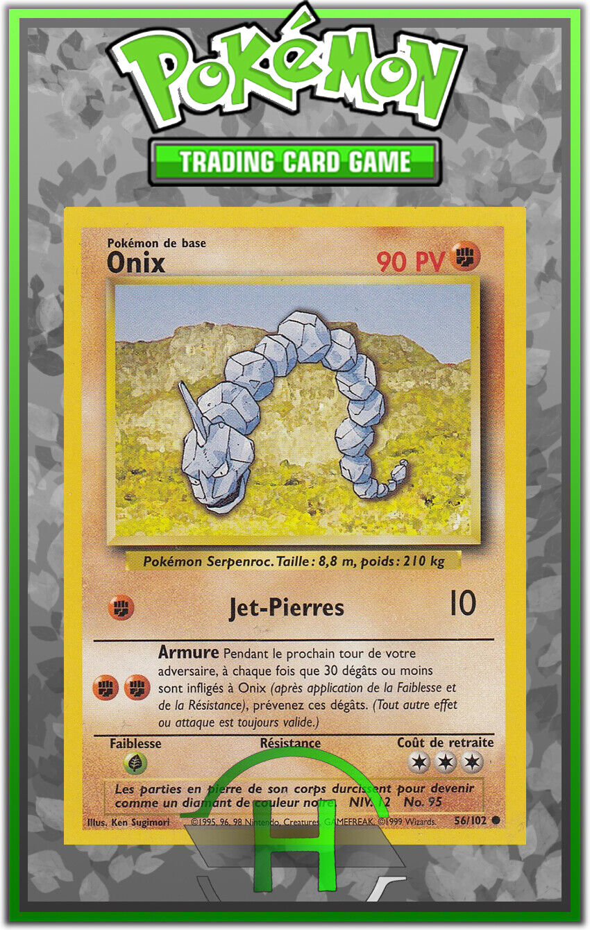 Onix - Basic Set - 56/102 - French Pokemon Card