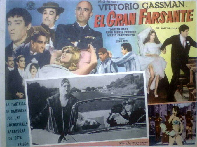 Vittorio Gassman, Dorian Gray MATTATORE lobby card 1960