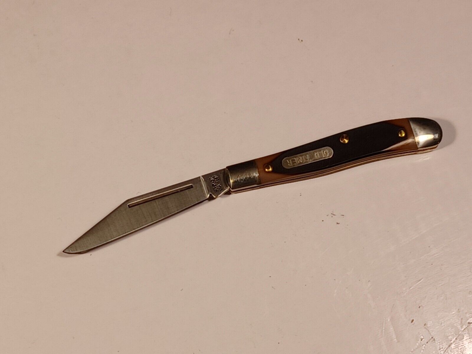 Vintage Schrade OLD TIMER Pocketknife 120T Single Blade USA NICE