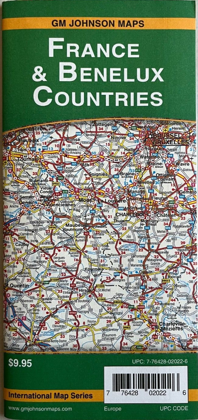 New AAA FRANCE & BENELUX COUNTRY ROAD MAP  International EUROPE 2021  GM Johnson