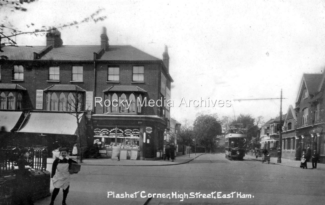 qw-163 Plashet Corner High Street East Ham 1911