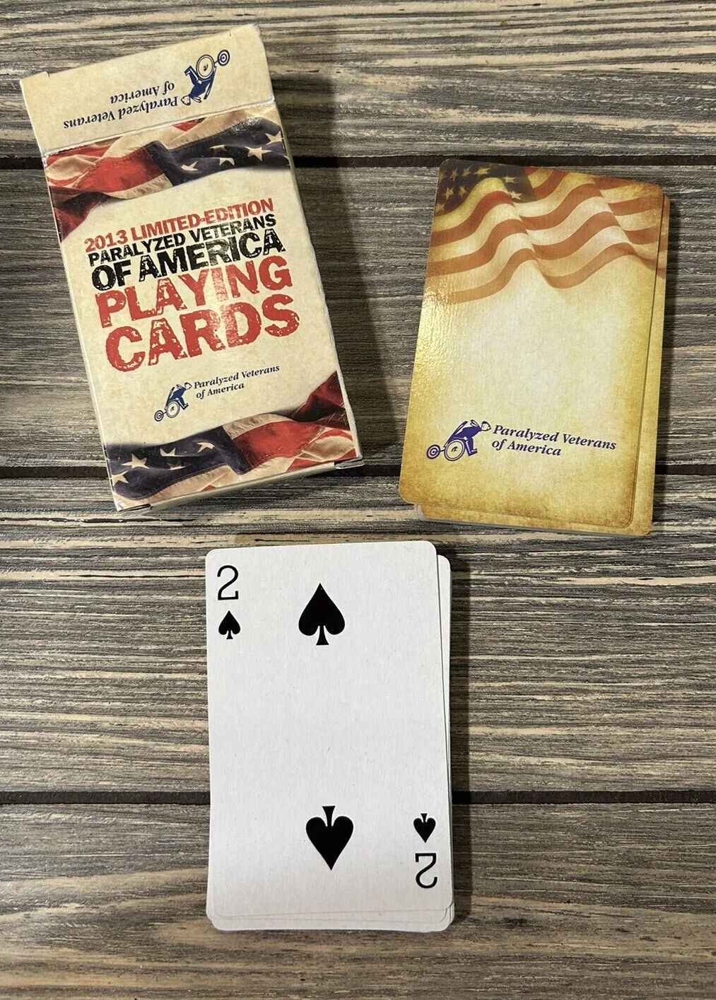 2013 Limited Edition Paralyzed Veterans Of America Playing Cards
