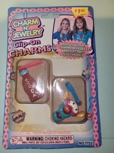 Extremely Rare 1996 Charm N’ Jewelry Clip-On Charms Imperial TOY Company  #7723